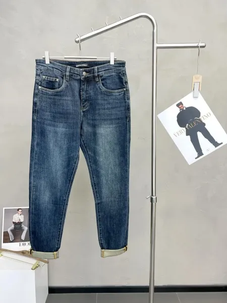 Design Straight Fit Dark Wash Jeans - 1