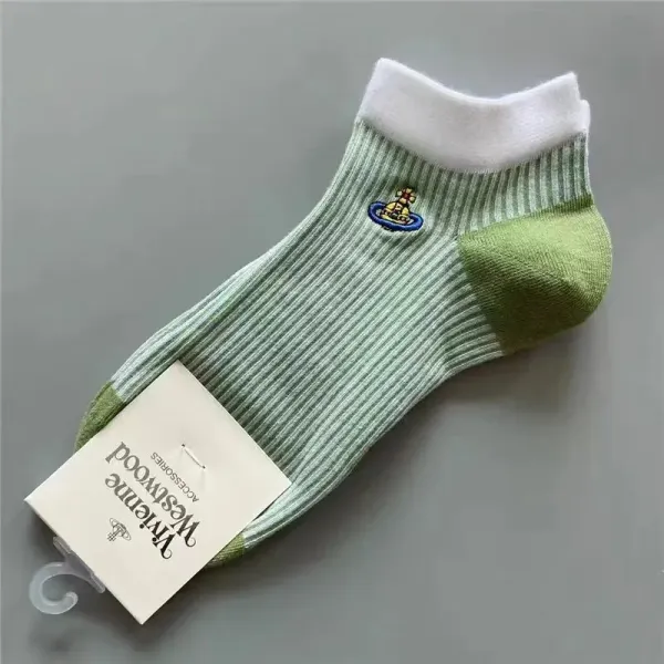 Vivienne Westwood Orb Logo Striped Ankle Socks Multicolor - 15