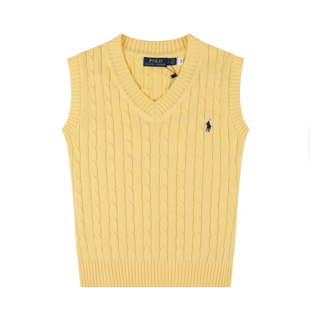 Knit Polo Embroidered Vest photo 5