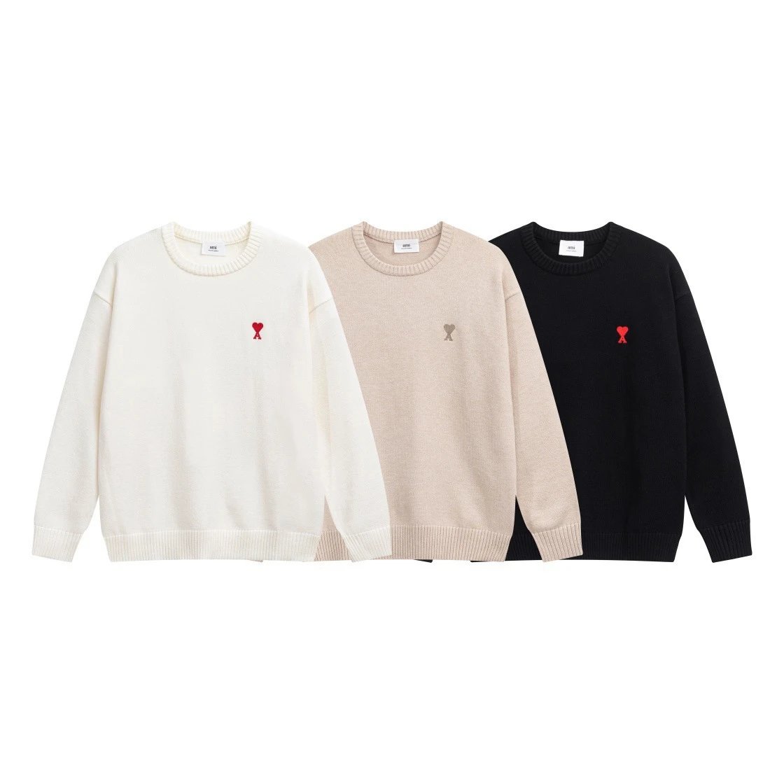 Heart Embroidered Knit Sweater photo 5