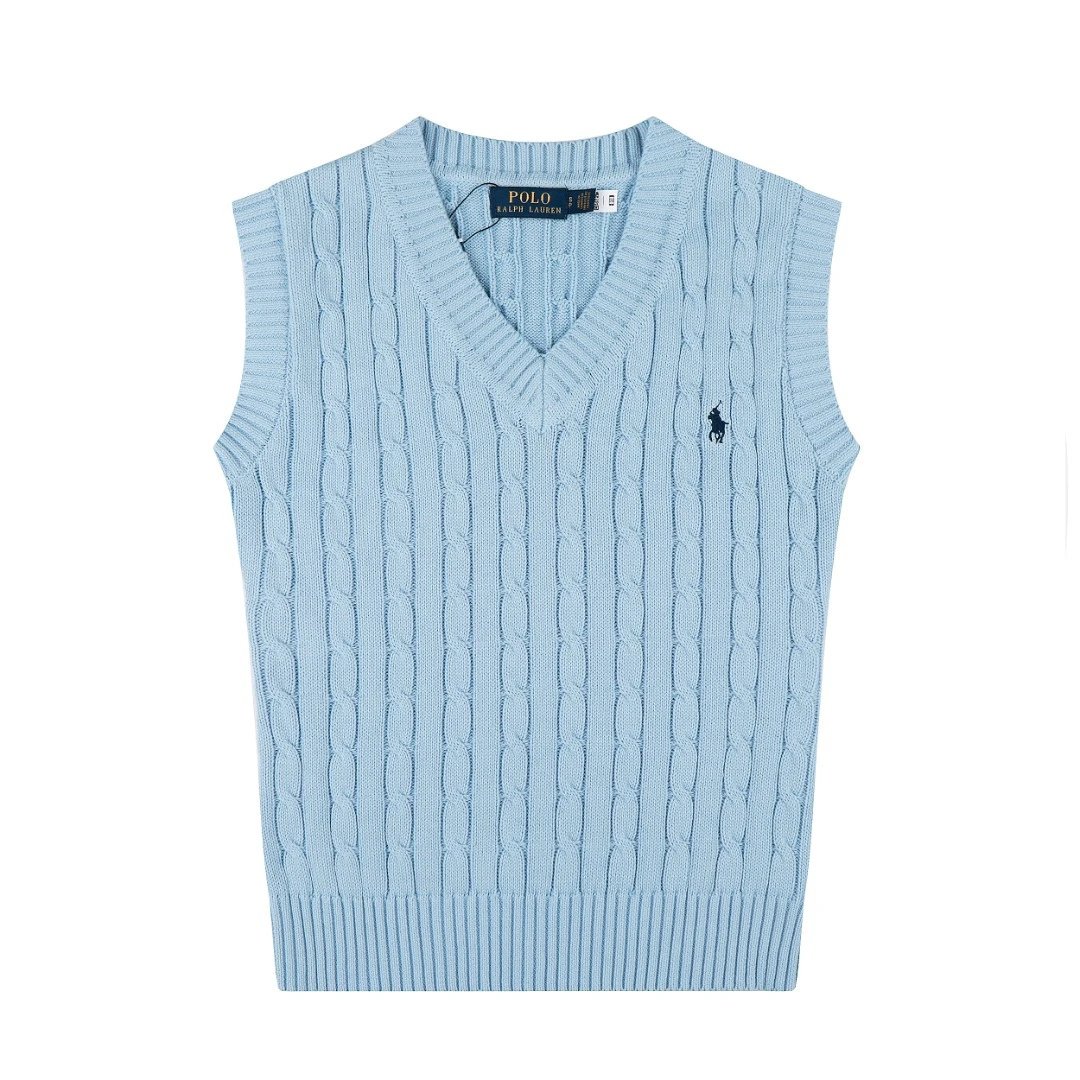 Knit Polo Embroidered Vest photo 7