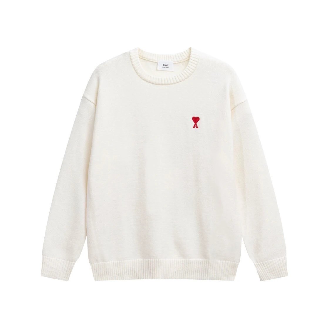 Heart Embroidered Knit Sweater photo 2