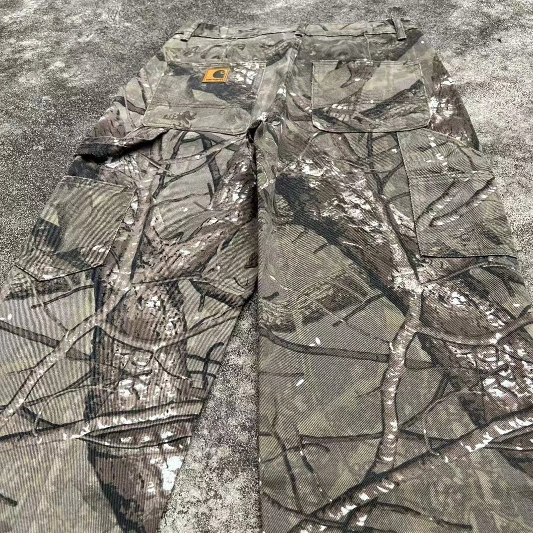 Carhartt Work In Progress Camo Print Cargo Pants - 7