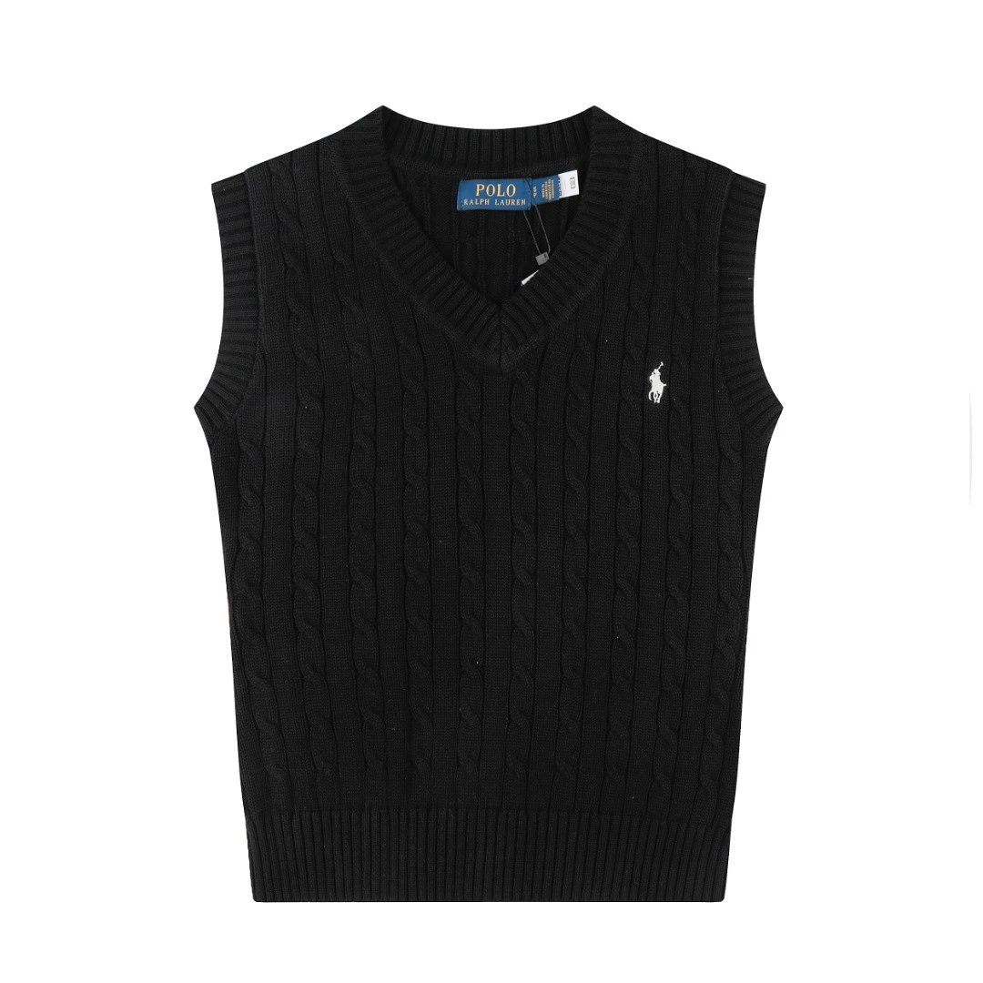Knit Polo Embroidered Vest photo 8