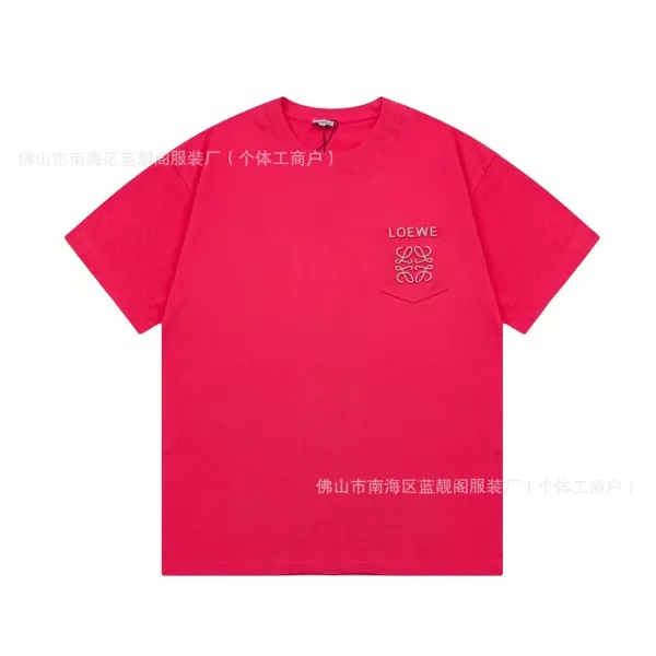 Loewe Anagram Pocket T-Shirt Pink - 1