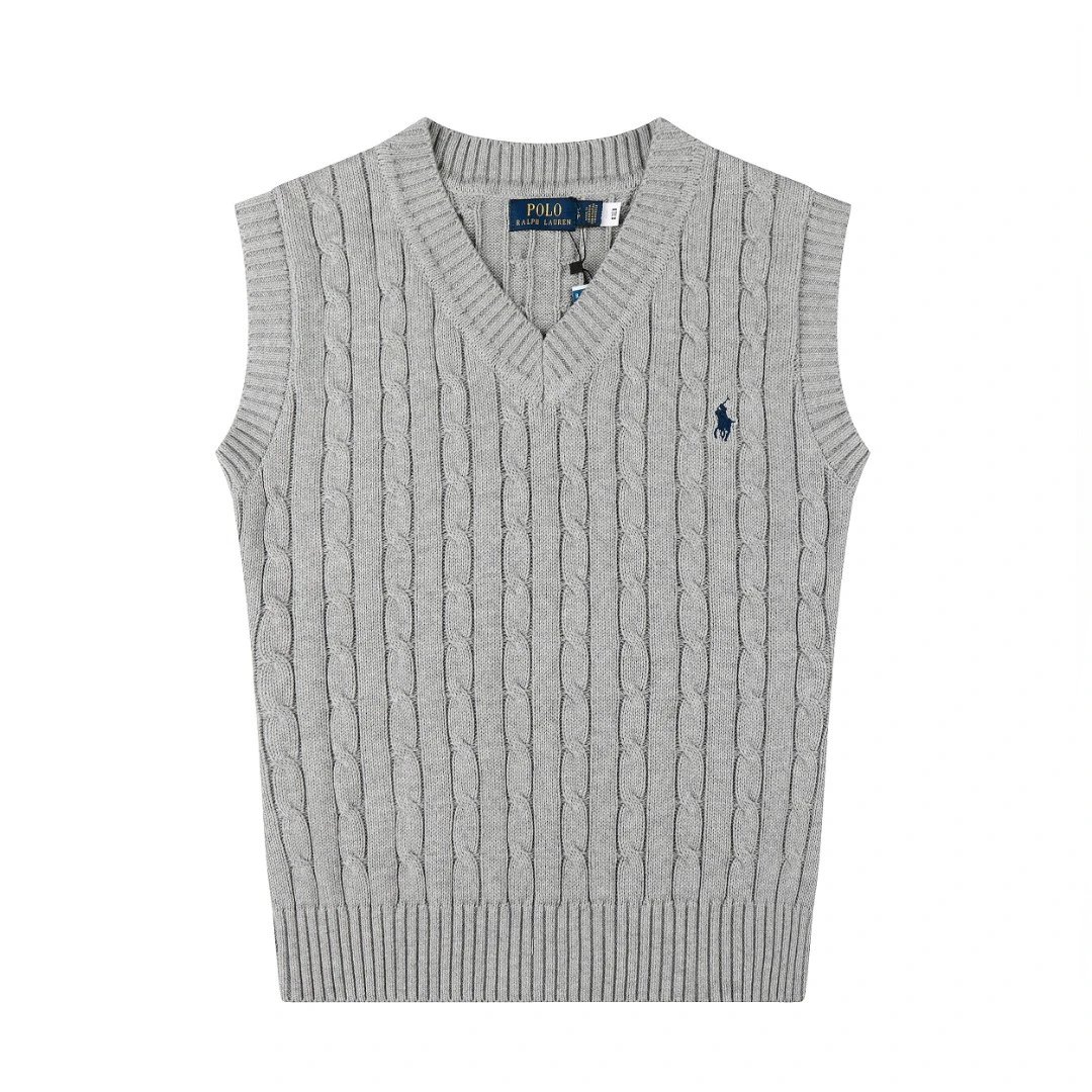 Knit Polo Embroidered Vest photo 3