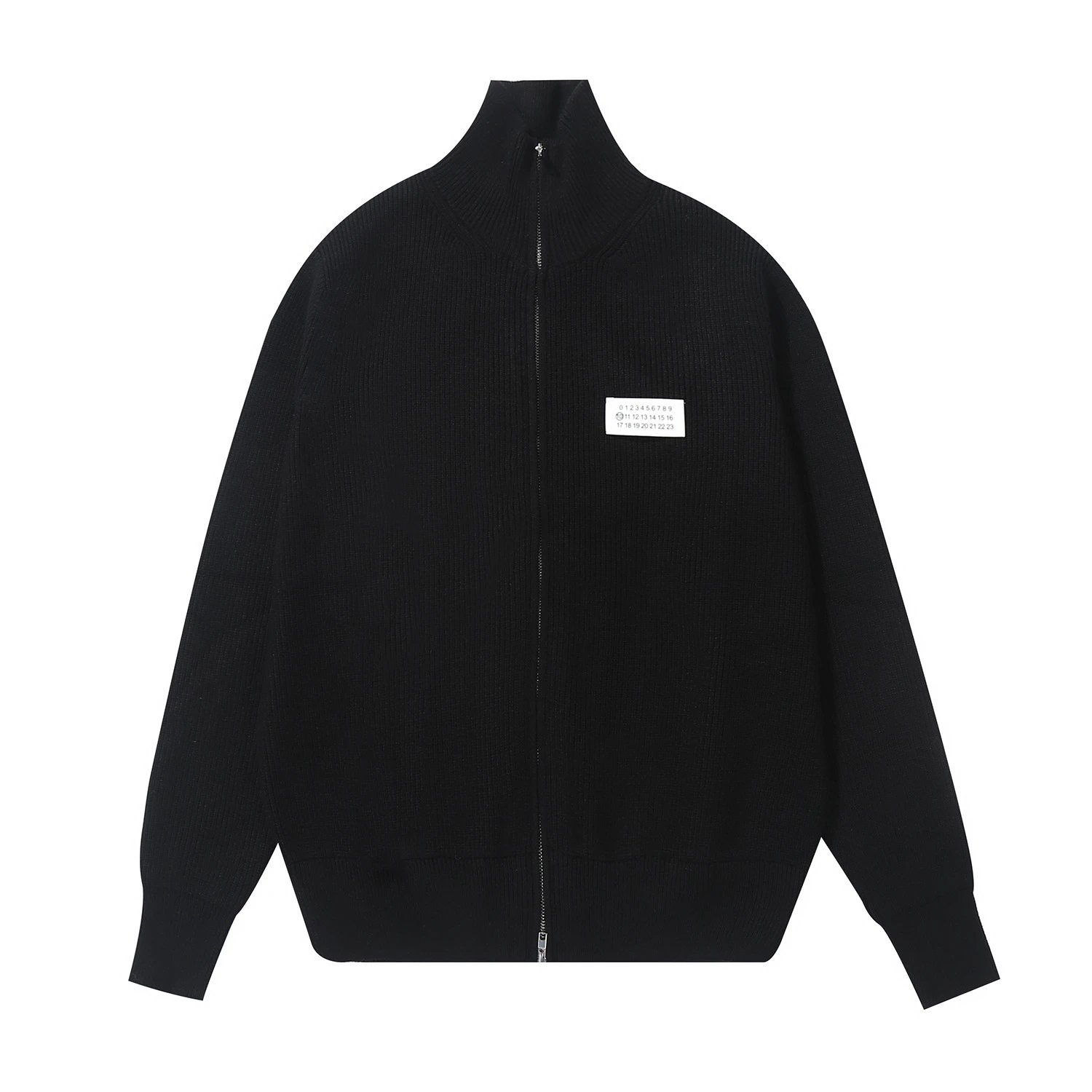 Maison Margiela Replica White Patch Sweater Black - 13