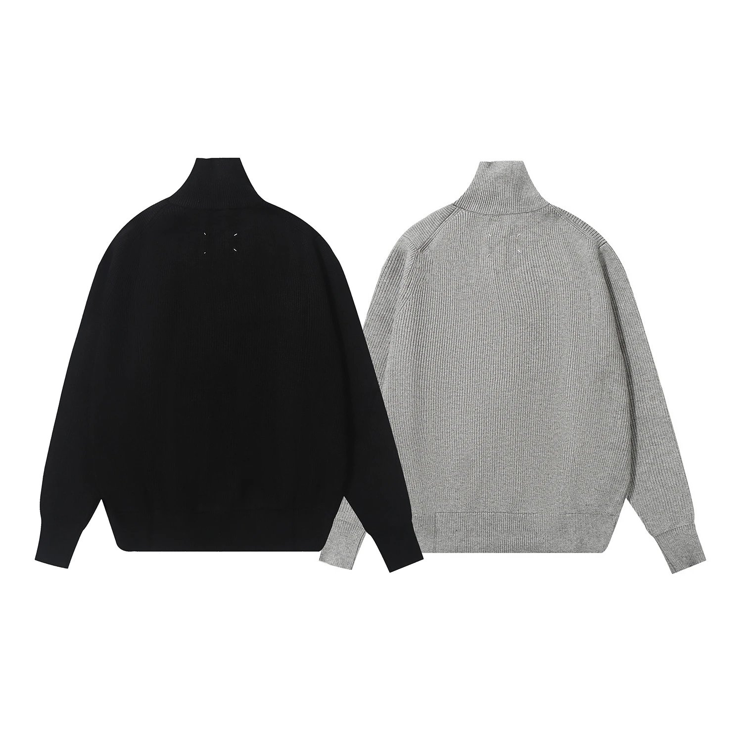 Maison Margiela Replica White Patch Sweater Black - 10