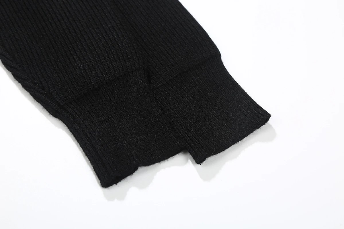 Maison Margiela Replica White Patch Sweater Black - 31