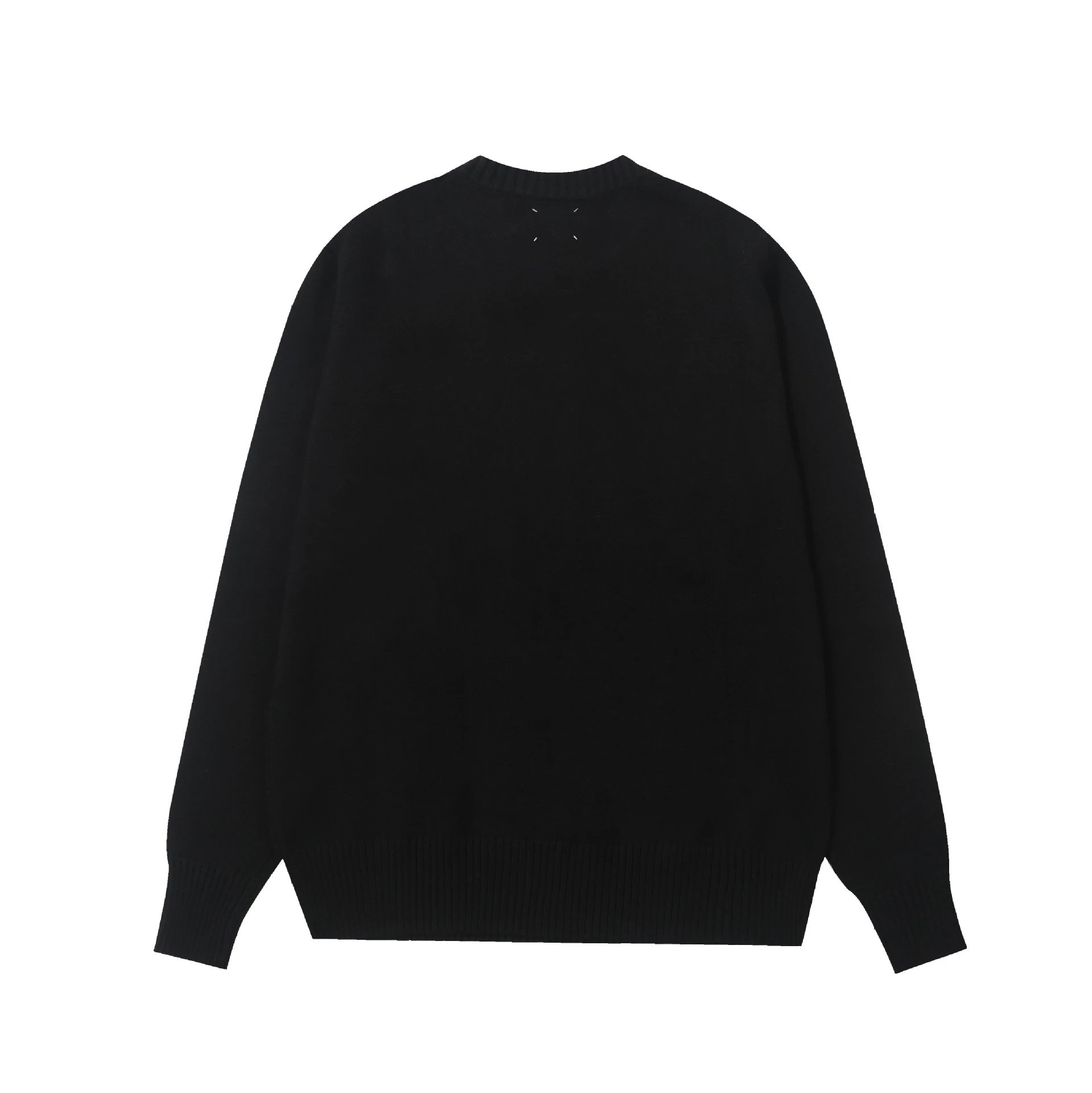 Maison Margiela Replica White Patch Sweater Black - 40