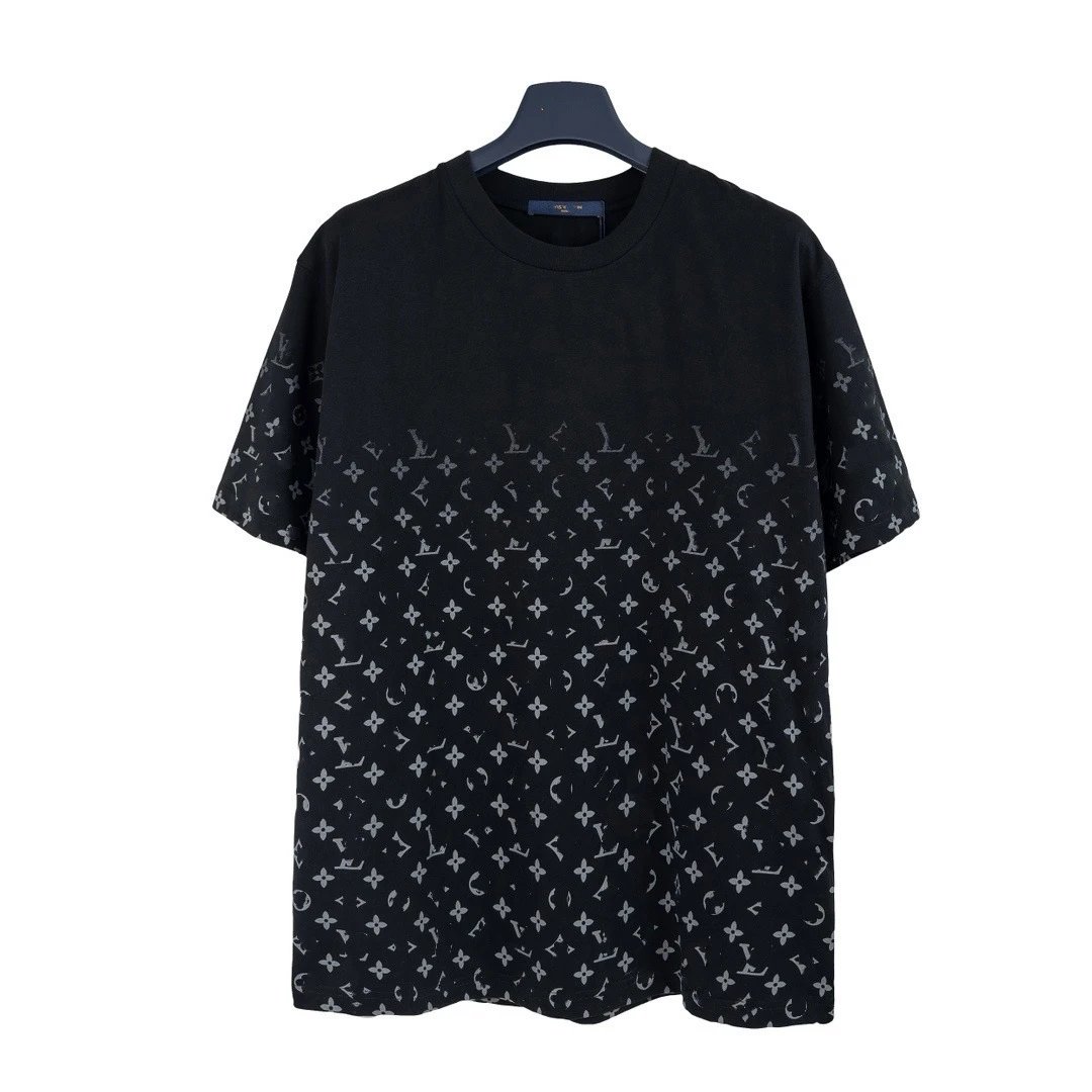Louis Vuitton T-Shirts Gradient Monogram Print — Black (gradient print on the lower half)