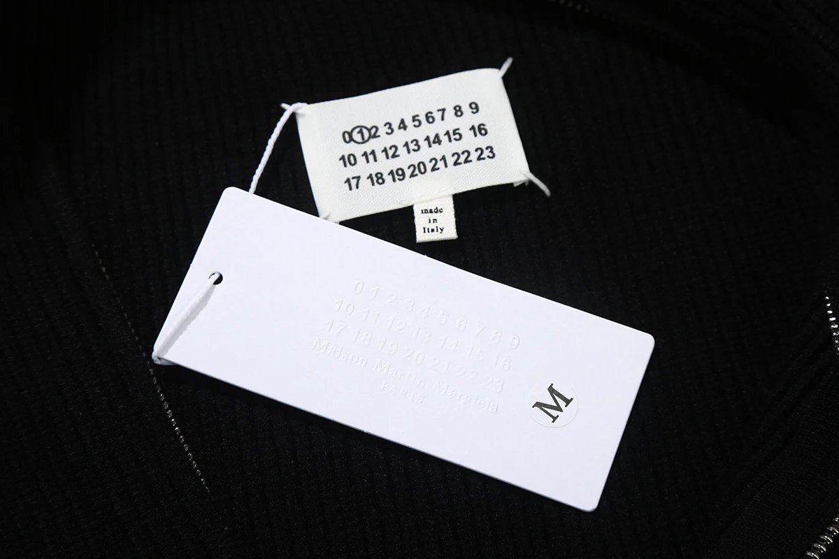 Maison Margiela Replica White Patch Sweater Black - 35