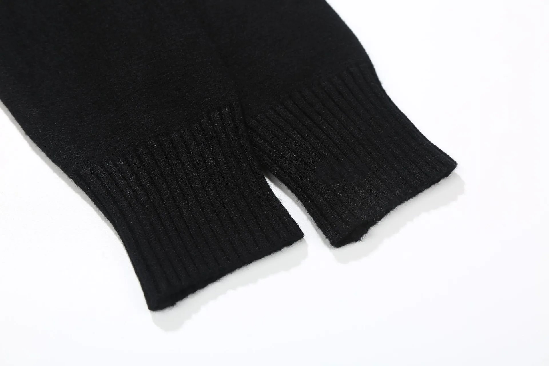 Maison Margiela Replica White Patch Sweater Black - 47