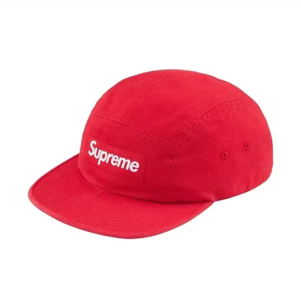 Supreme Box Logo Camp Cap Red Hat - 1