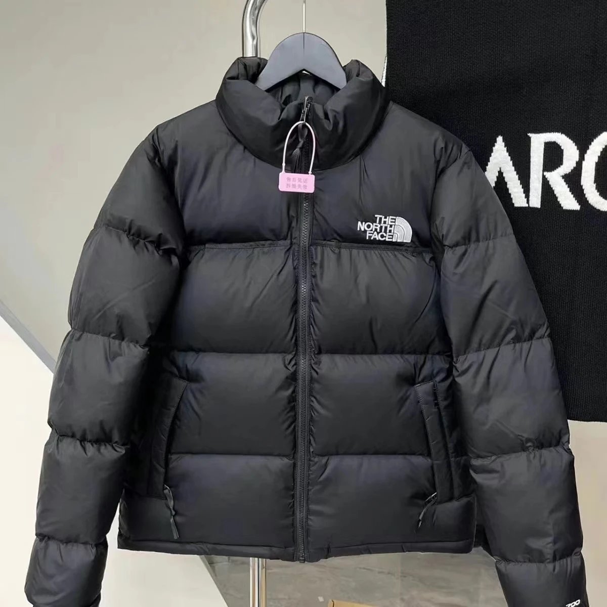 Windproof and Waterproof TNF700 Embroidered Coat with Thickened Warmth