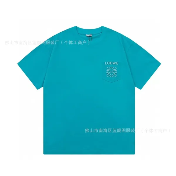 Loewe Pocket Logo Teal T-Shirt - 1