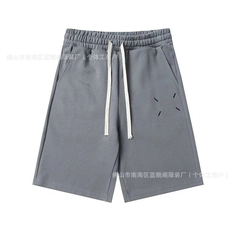 Digital Embroidery Drawstring Casual Shorts photo 2