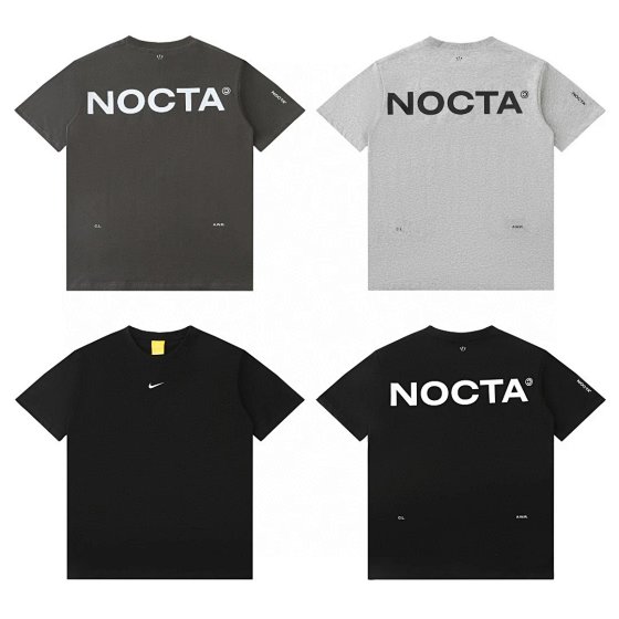Summer Hook Joint NOC Men's Short-Sleeve Casual Couple T-Shirt with Small Logo Print Lettering