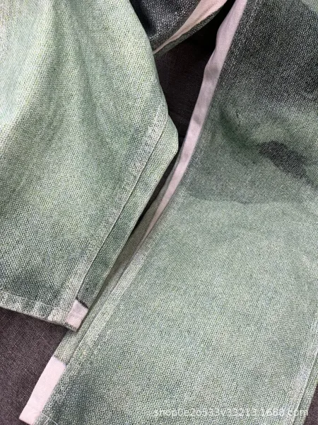 Gallery Dept. Shark Print Wide-Leg Jeans Green - 8