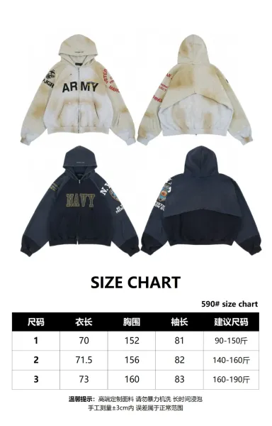 Philipp Plein x Custom Military-Style Zip-Up Hoodie in Gray with Camo Cap - 3