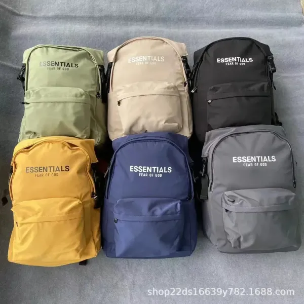 Design 1977 Print Beige Casual Backpack - 3