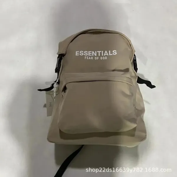 Design 1977 Print Beige Casual Backpack - 11