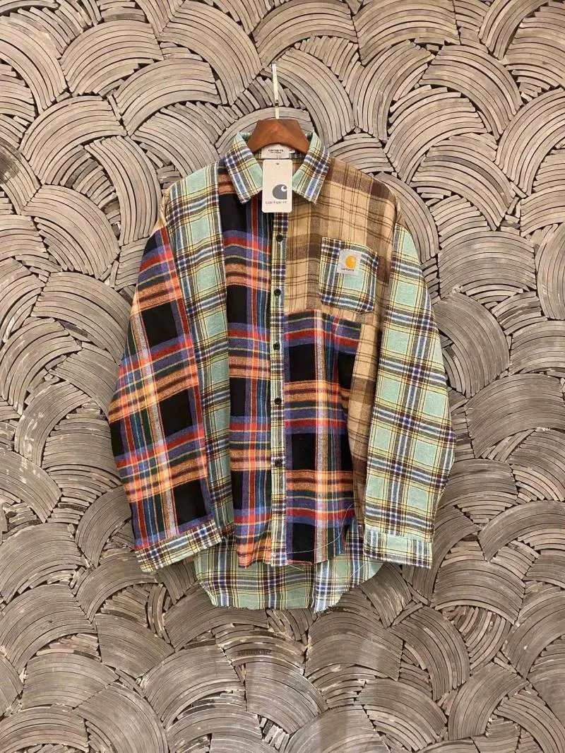 Carhartt WIP Patchwork Plaid Shirt - 6