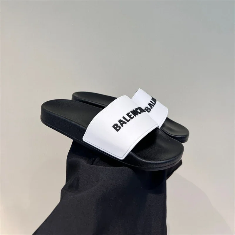 Balenciaga slippers couple style soft-soled beach sandals for outer wear | Superrbuy Spreadsheet
