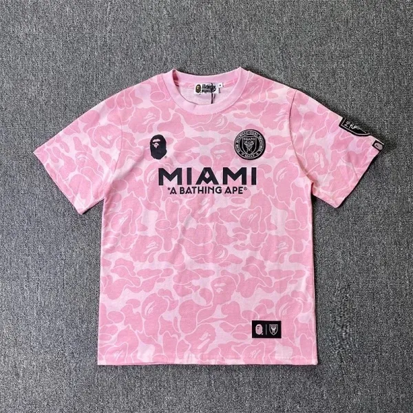 A Bathing Ape x Inter Miami CF Pink Camo Jersey T-Shirt - 1