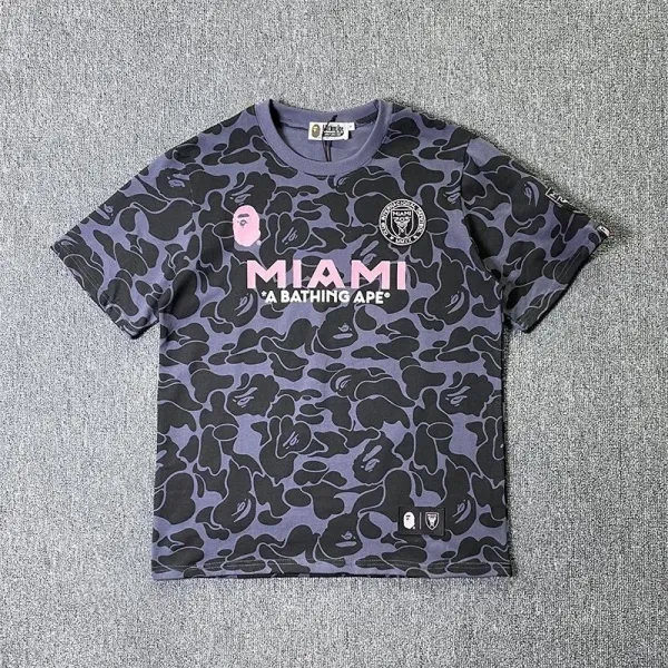 A Bathing Ape x Inter Miami CF Camo Graphic T-Shirt - 1