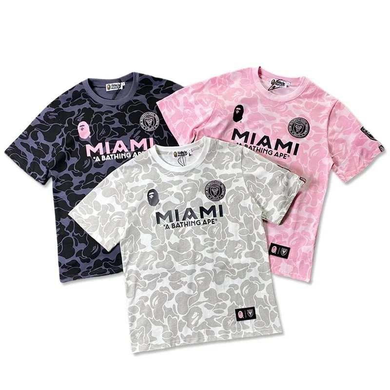 A Bathing Ape Miami Camo Print Short Sleeve T-Shirt