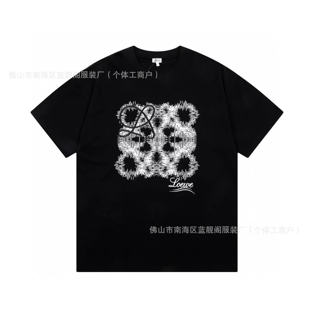 Loewe Pixelated Bear Graphic Black T-Shirt - 1