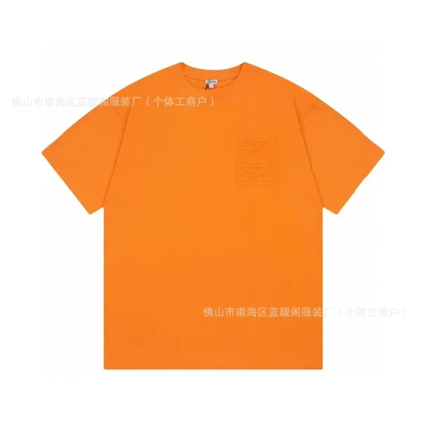 Loewe Anagram Embossed Orange T-Shirt - 1