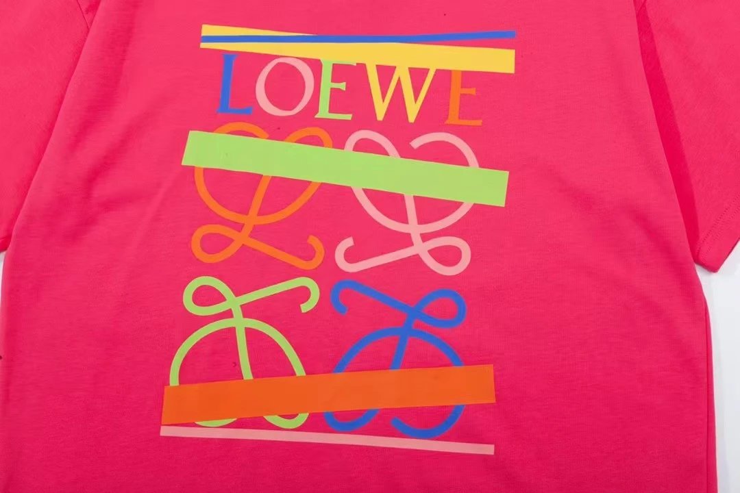 Loewe Anagram Logo T-Shirt Pink - 40