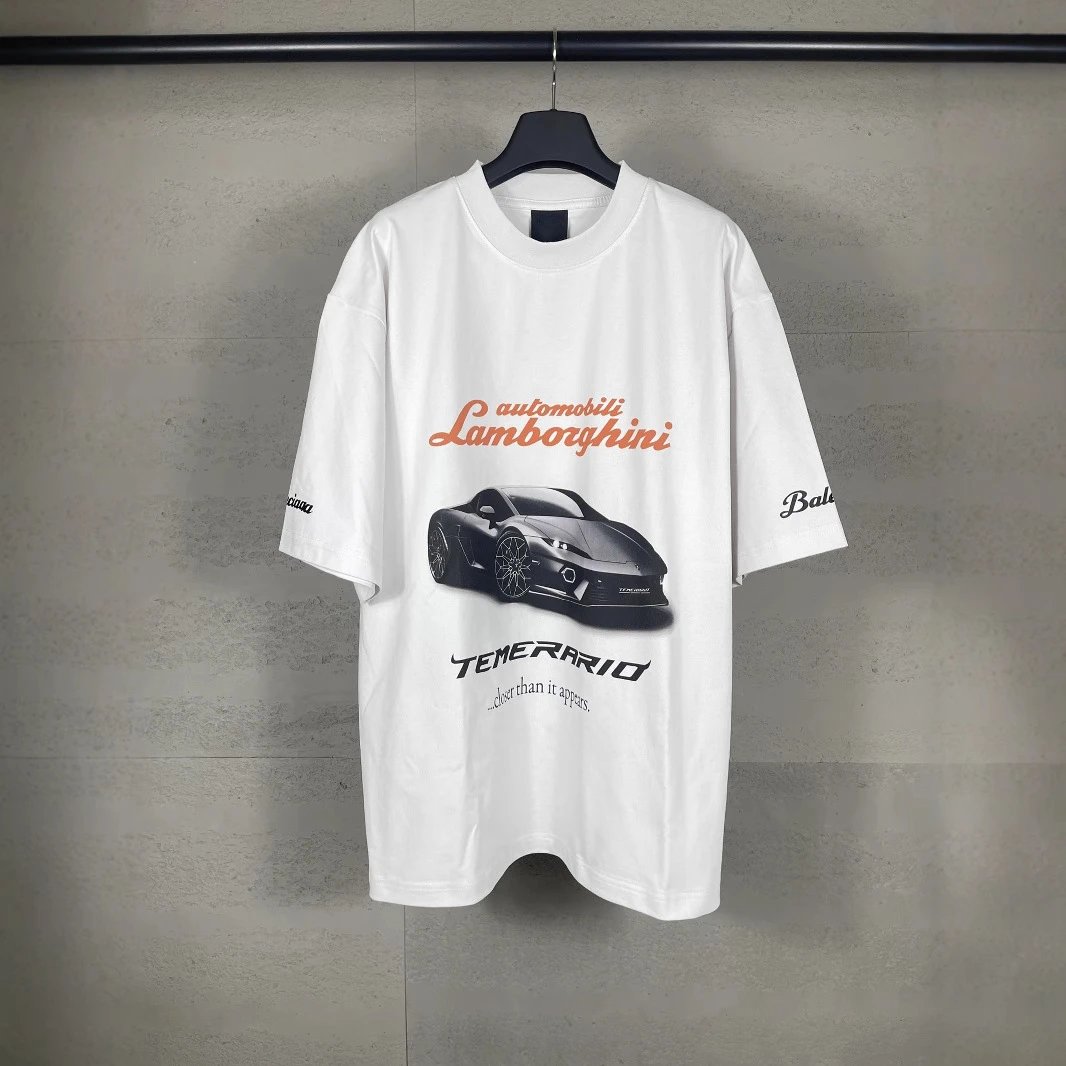 Correct Version High Version B Home 25SS New Trendy Brand Co branded Classic Letter Logo Printed Loose Short sleeved T-shirt