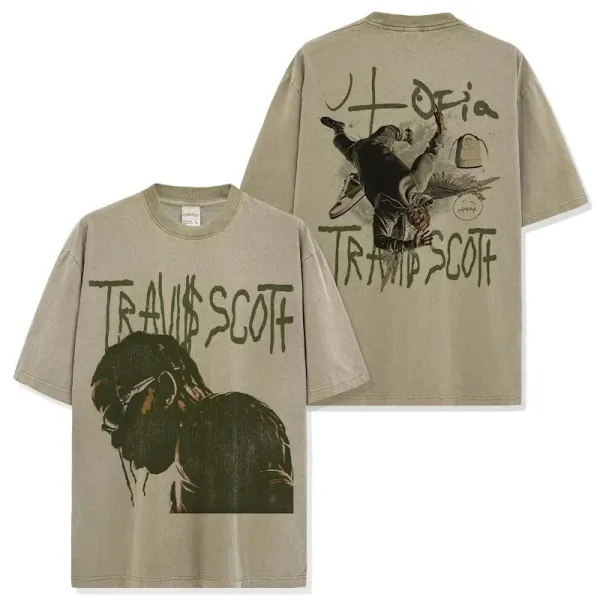 Travis Scott Cactus Jack 'Hoodia' Graphic T-Shirt Beige - 1