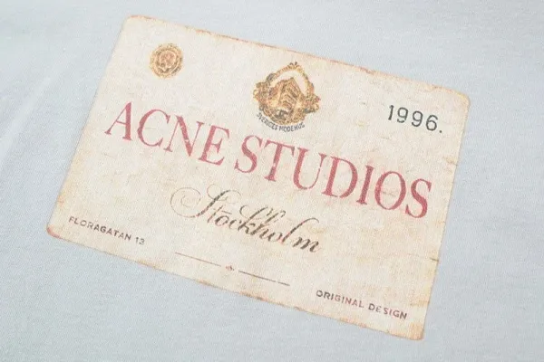 Acne Studios Layered Logo Tee Light Blue - 6