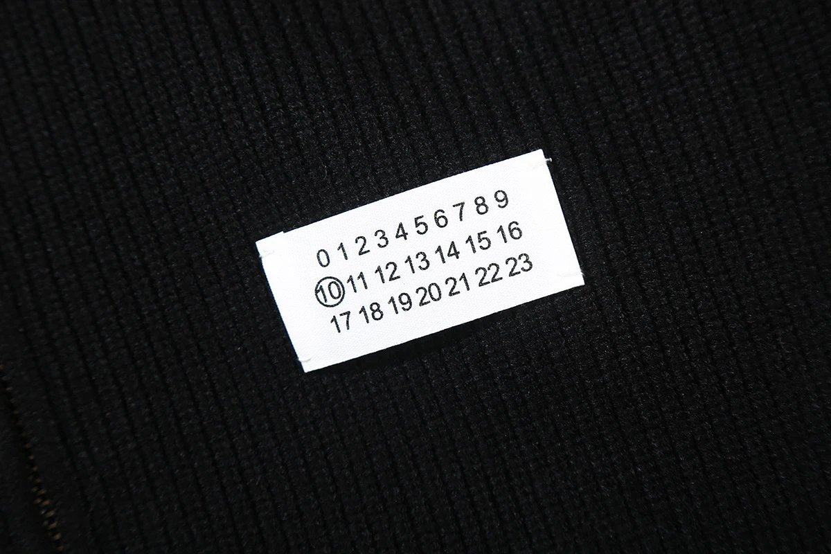 Maison Margiela Replica White Patch Sweater Black - 16