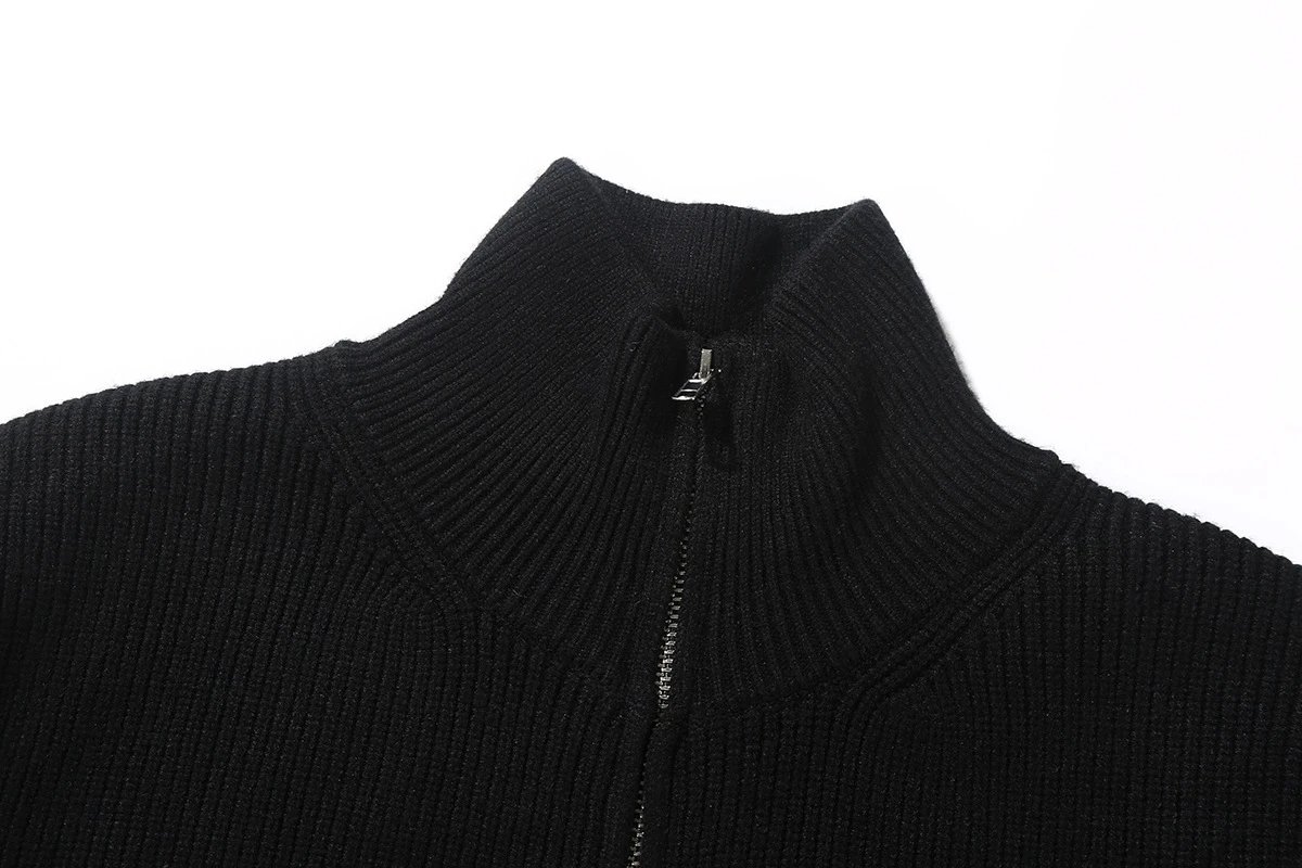 Maison Margiela Replica White Patch Sweater Black - 34