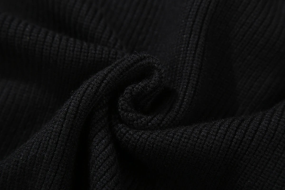 Maison Margiela Replica White Patch Sweater Black - 38