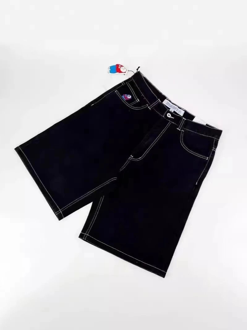 N24 Black Shorts [White Stitching]