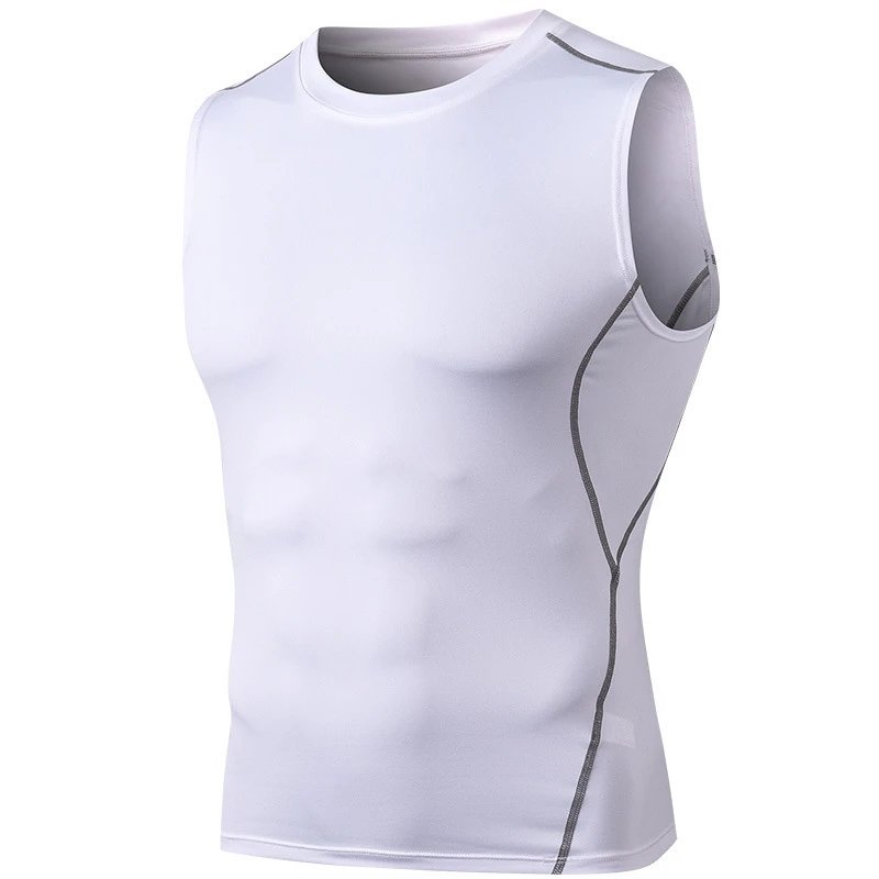 Cut off sleeves, white without label