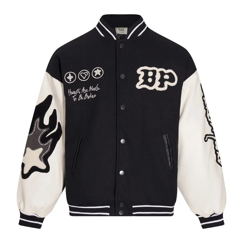Broken Planet Fire Baseball Jacket