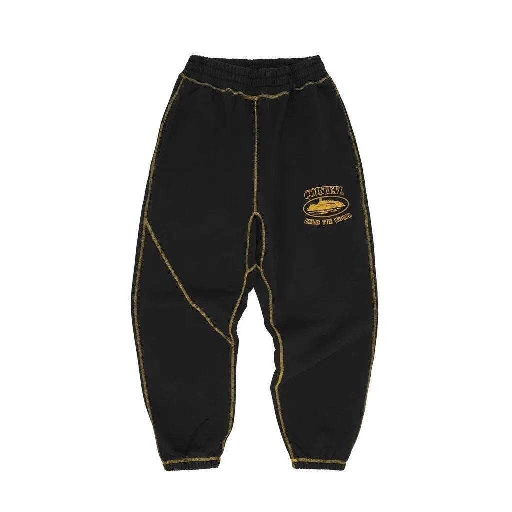 Black/Yellow Print Pants