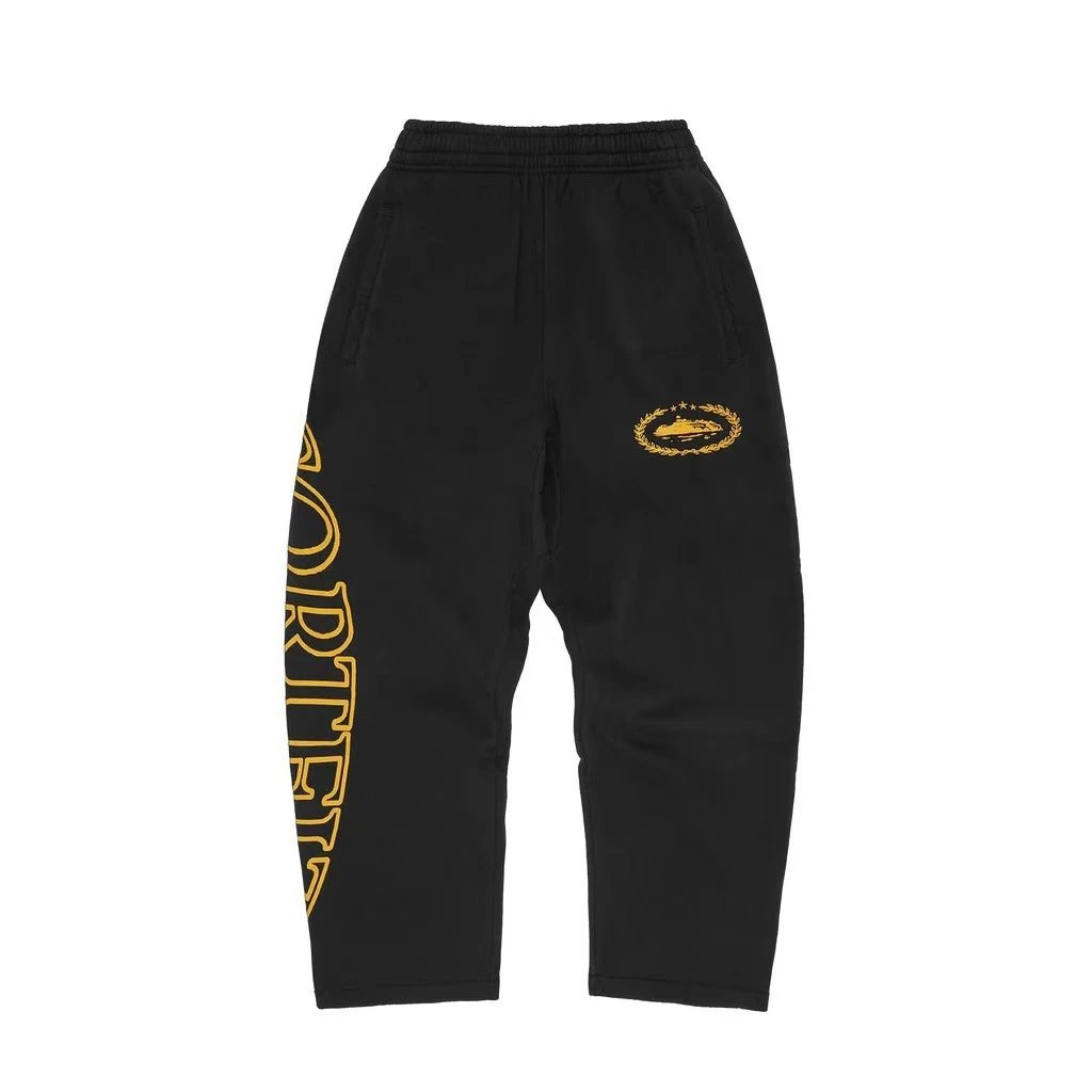 5790 Black/Yellow Print Pants