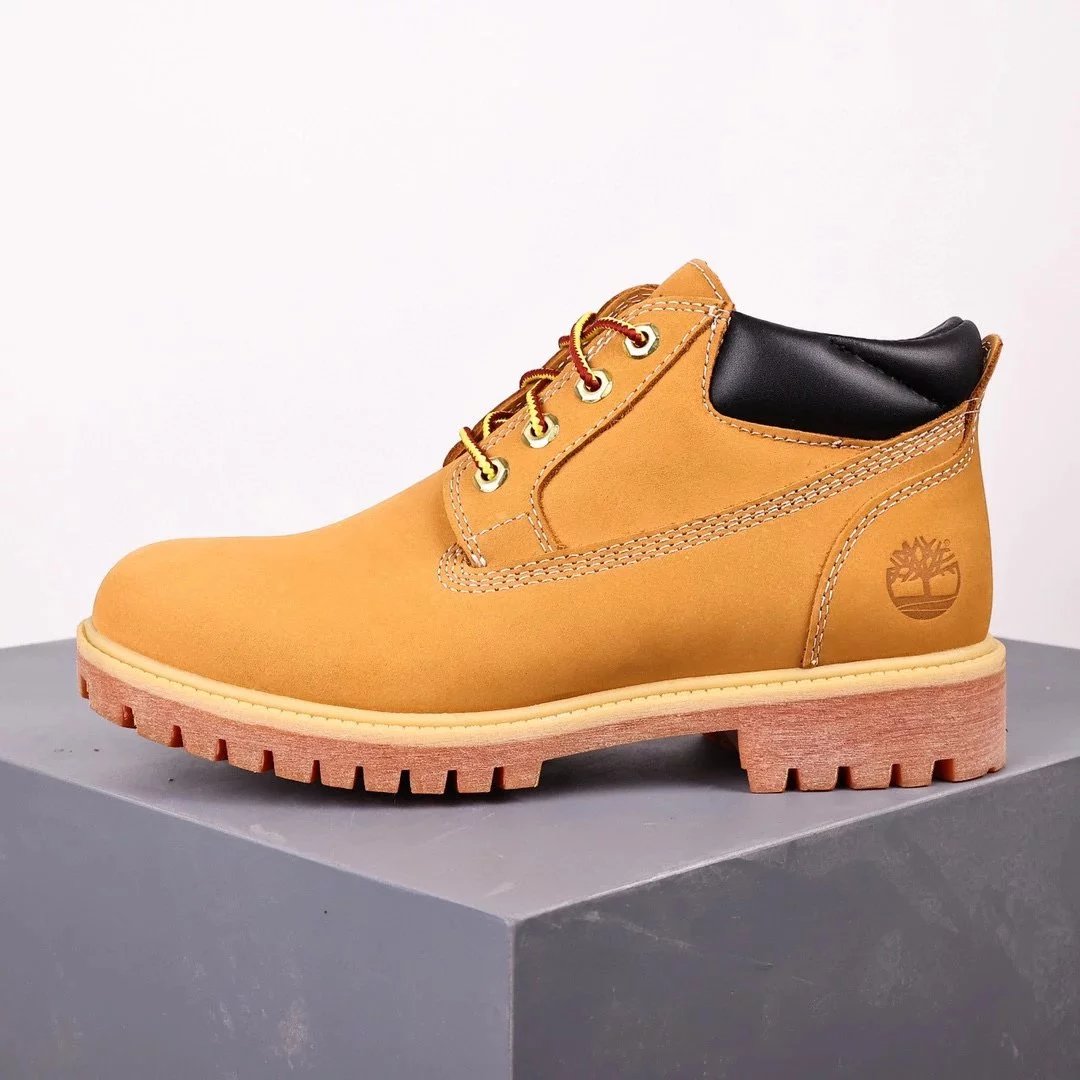 Timberland Boots 6-Inch Lace-Up with Padded Collar — 73538 yellow low