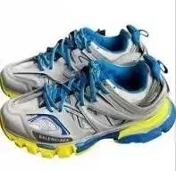 Balenciaga Sneakers Track 3.0 — White, yellow, and blue
