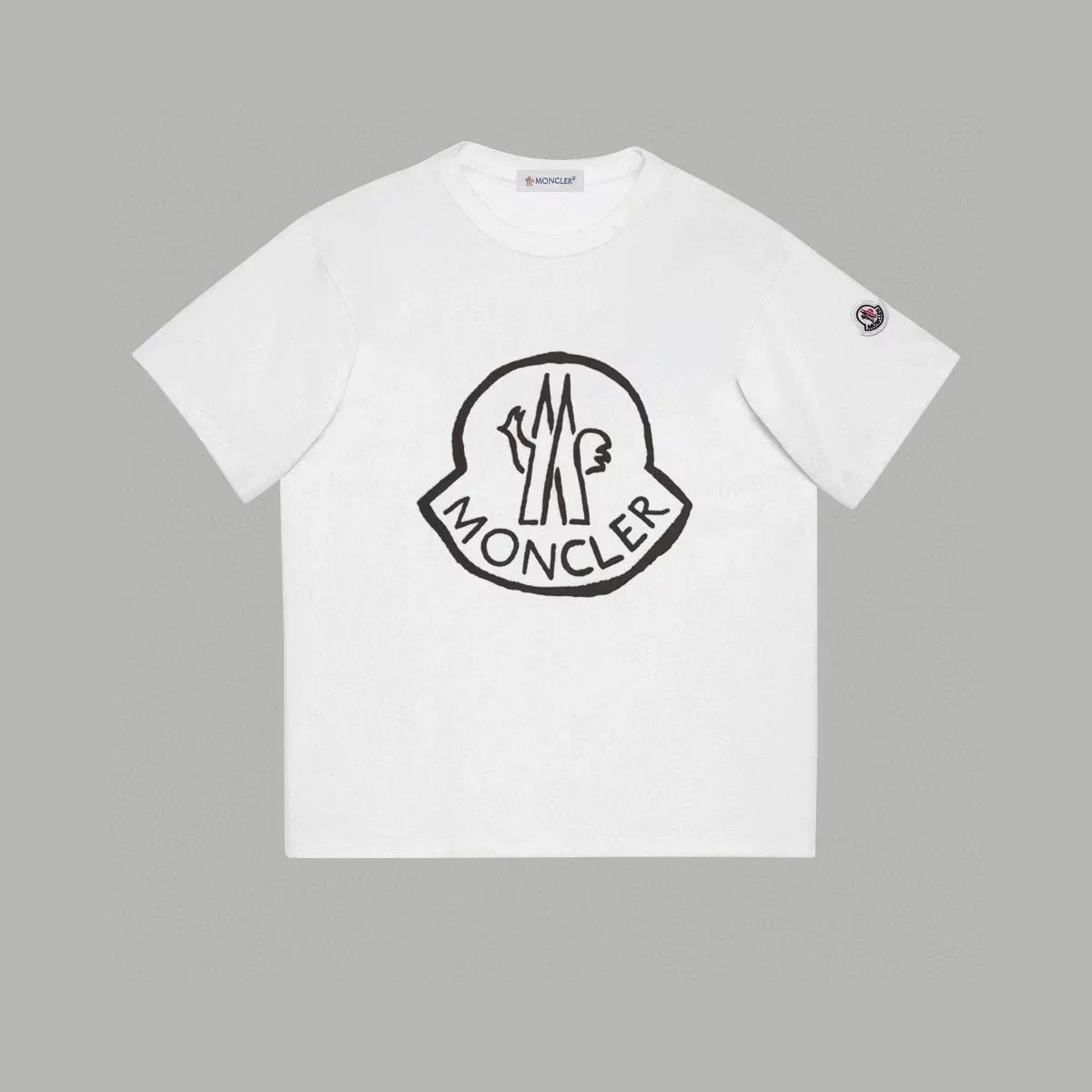 Moncler Paint Splatter Logo Black T-Shirt - 13