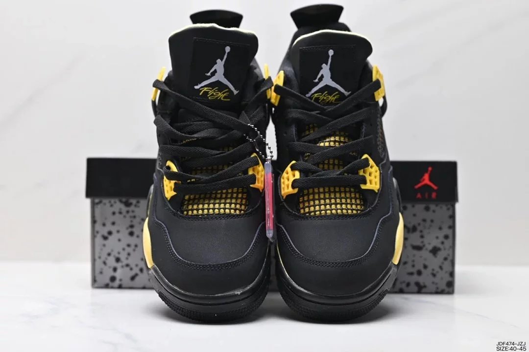 Air Jordan 4 Retro White Cement Grey Sneakers - 18