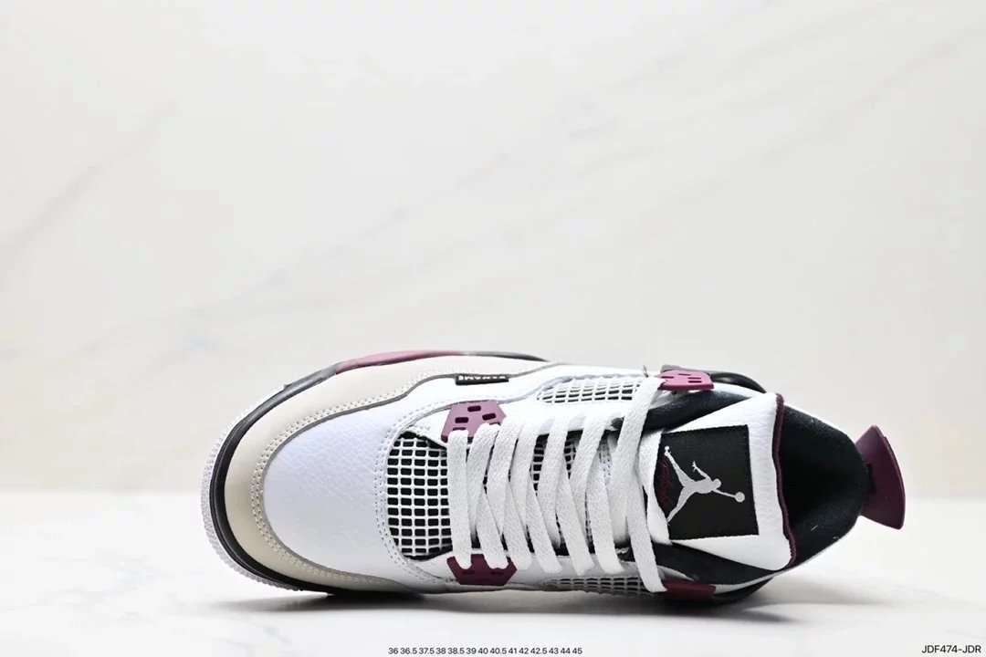 Air Jordan 4 Retro White Cement Grey Sneakers - 27